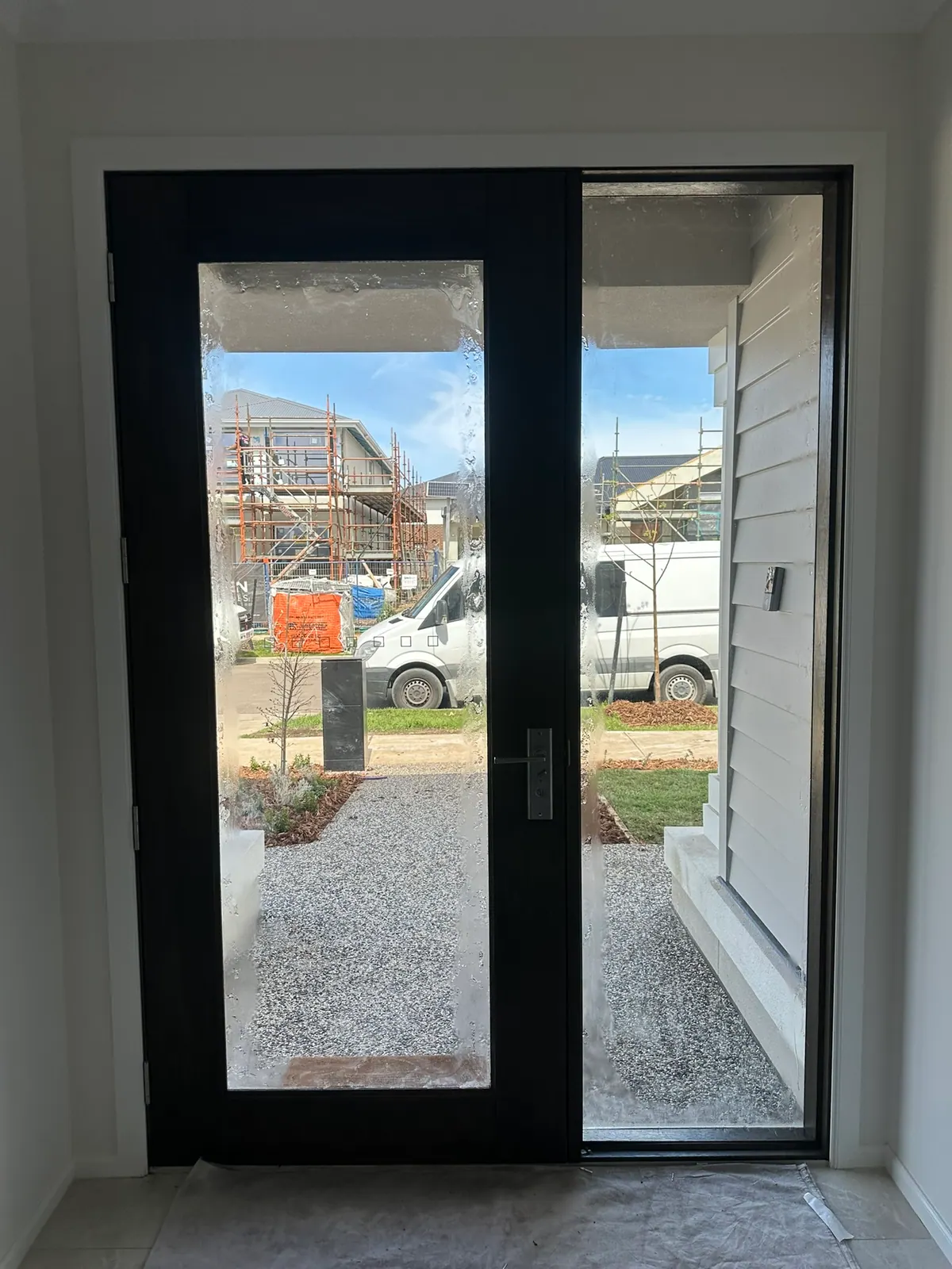 Frosted Front Door & Sidelights, photo 2 of 6