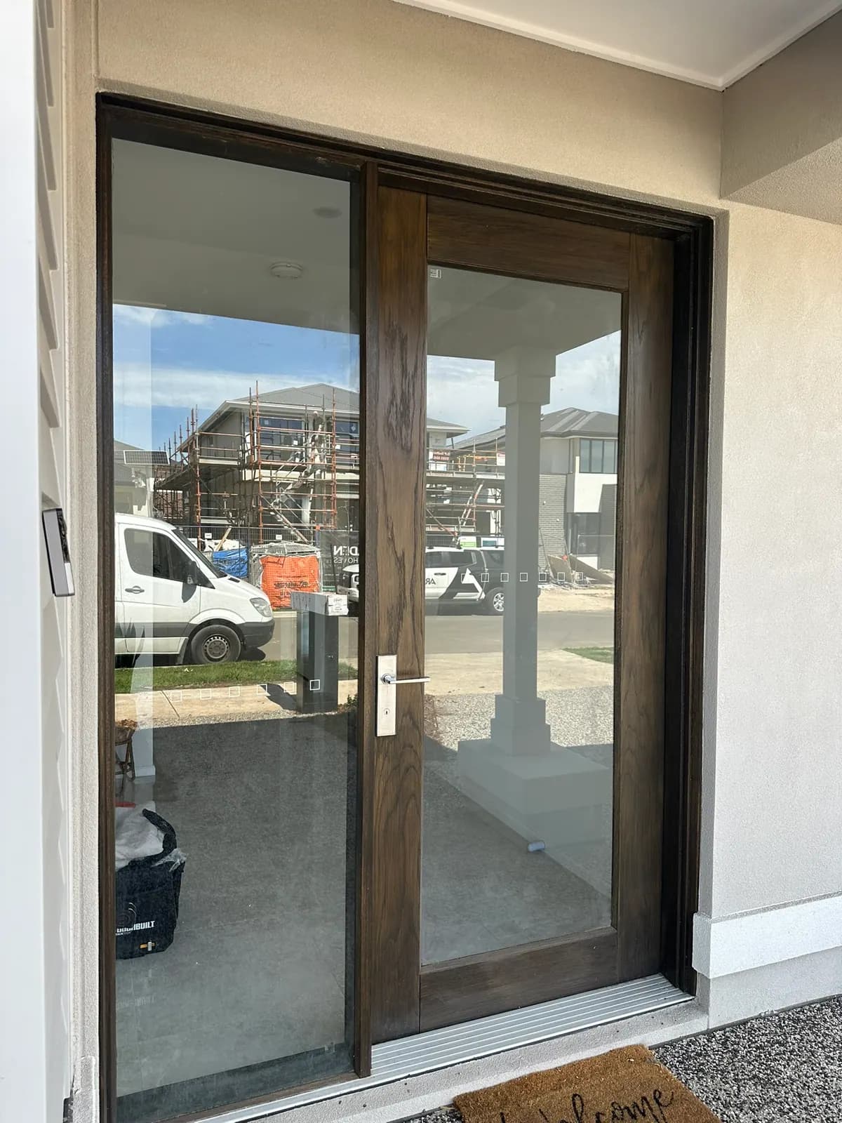 Frosted Front Door & Sidelights, photo 4 of 6