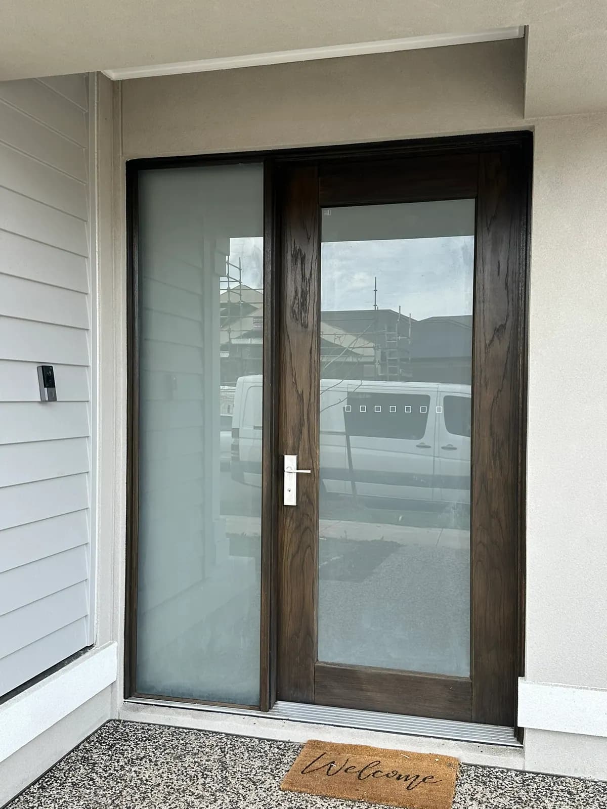 Frosted Front Door & Sidelights, photo 5 of 6