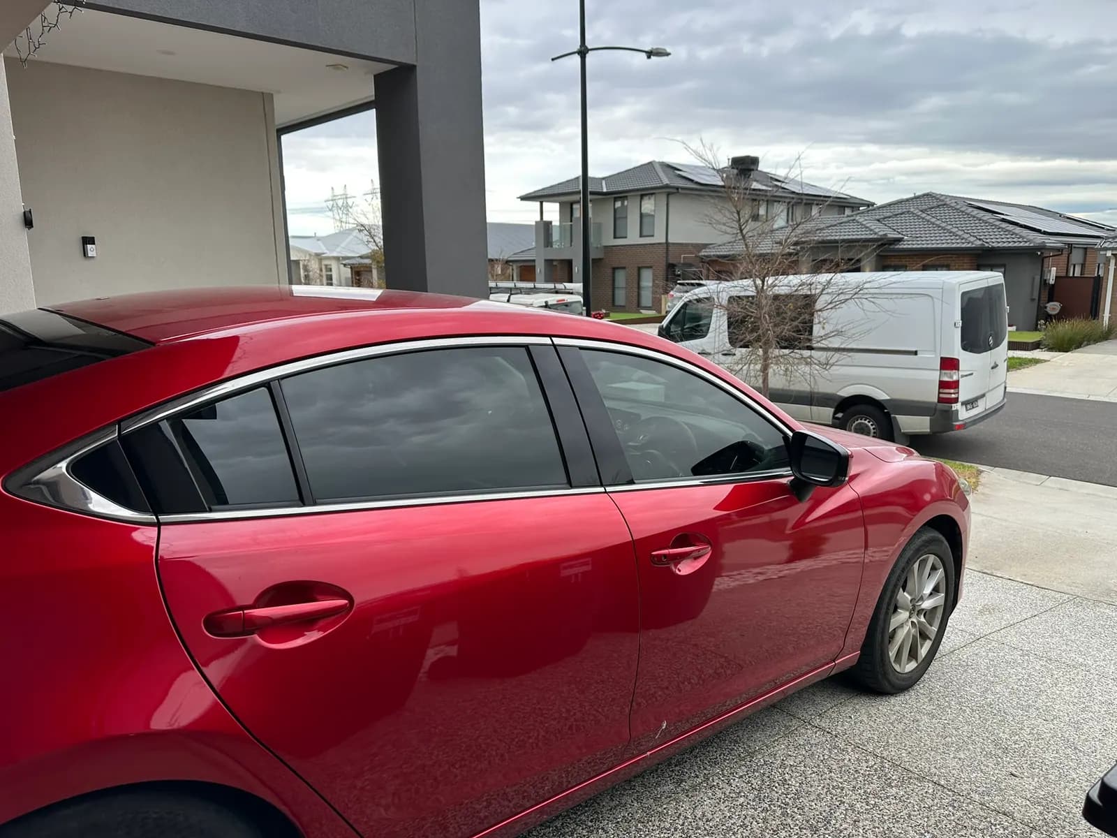 Premium ceramic window tint installed in road-legal shades, giving this Mazda 3 a sleek finish while providing enhanced privacy, premium level heat rejection, UV protection and reduced glare.